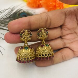Traditional temple jhumka