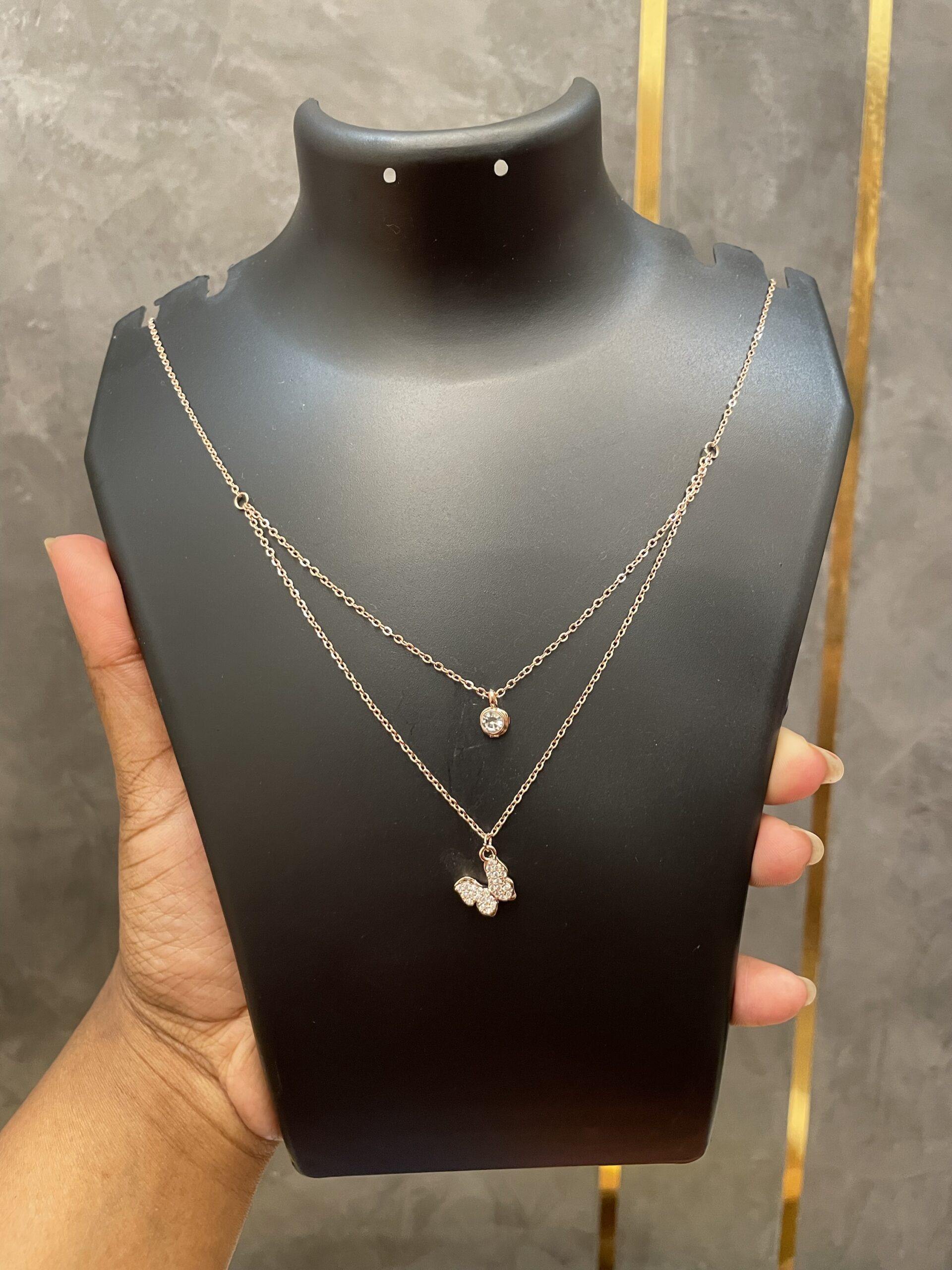 Korean double layer butterfly chain - Image 3