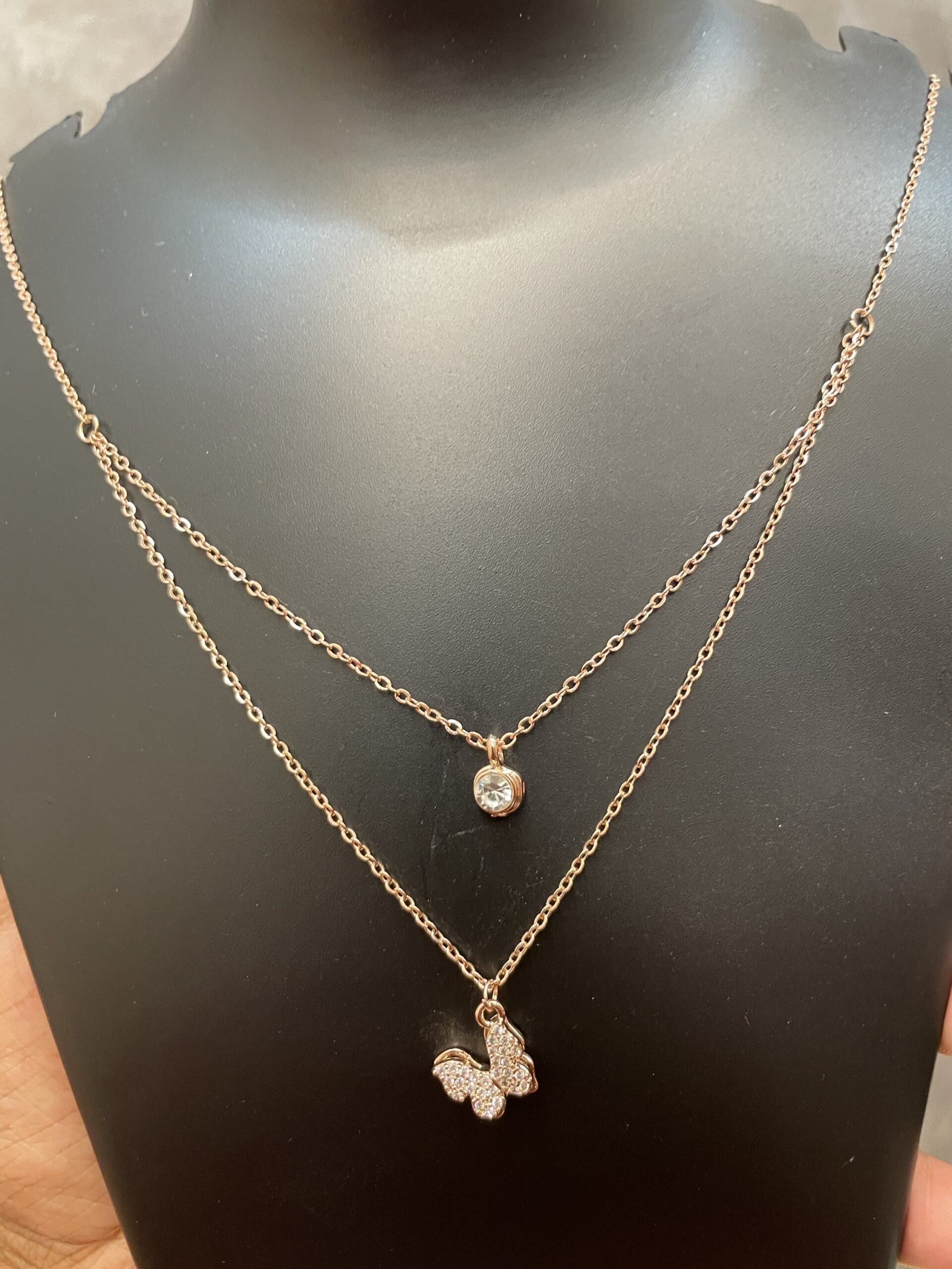 Korean double layer butterfly chain - Image 2